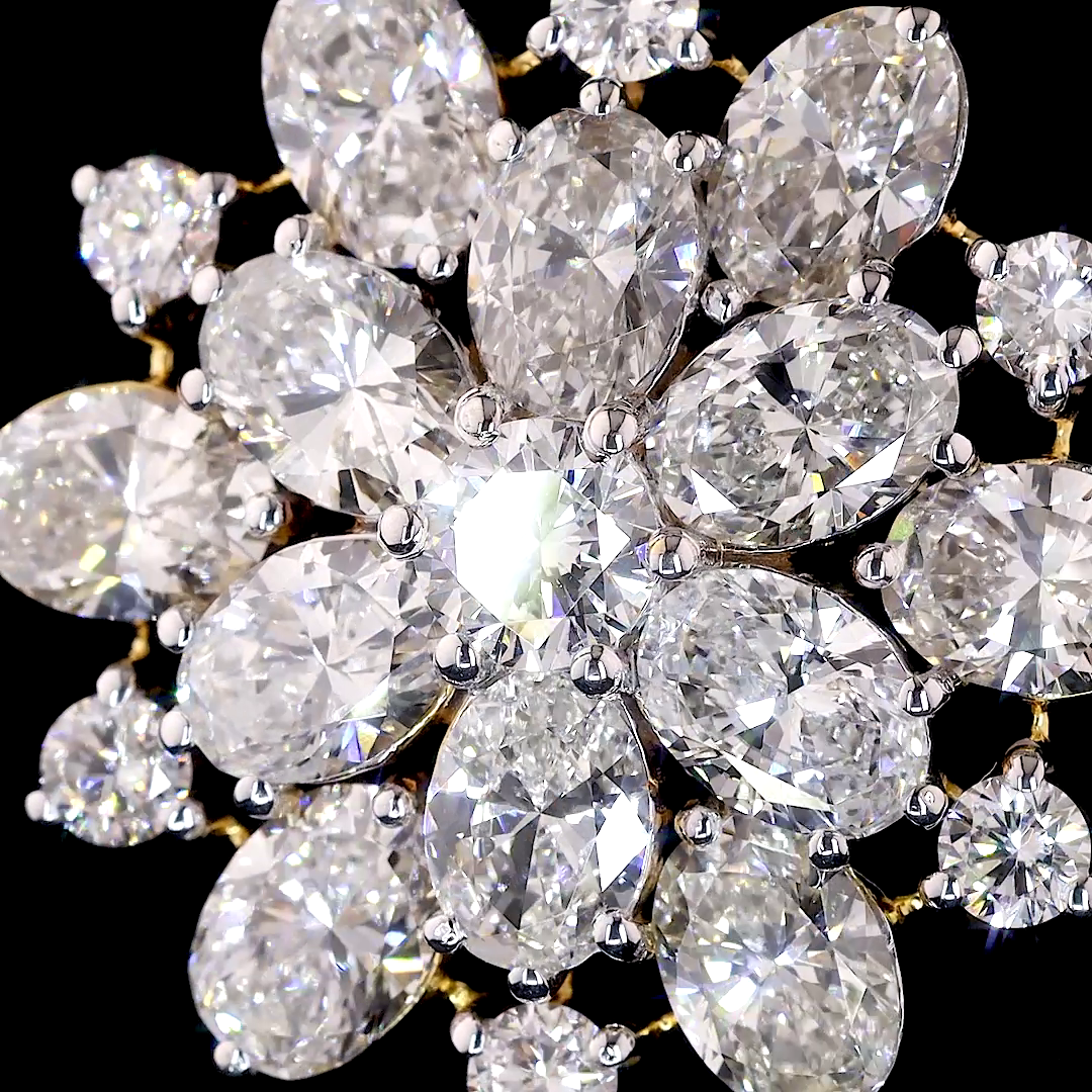 Floral Cluster Diamond Pendant