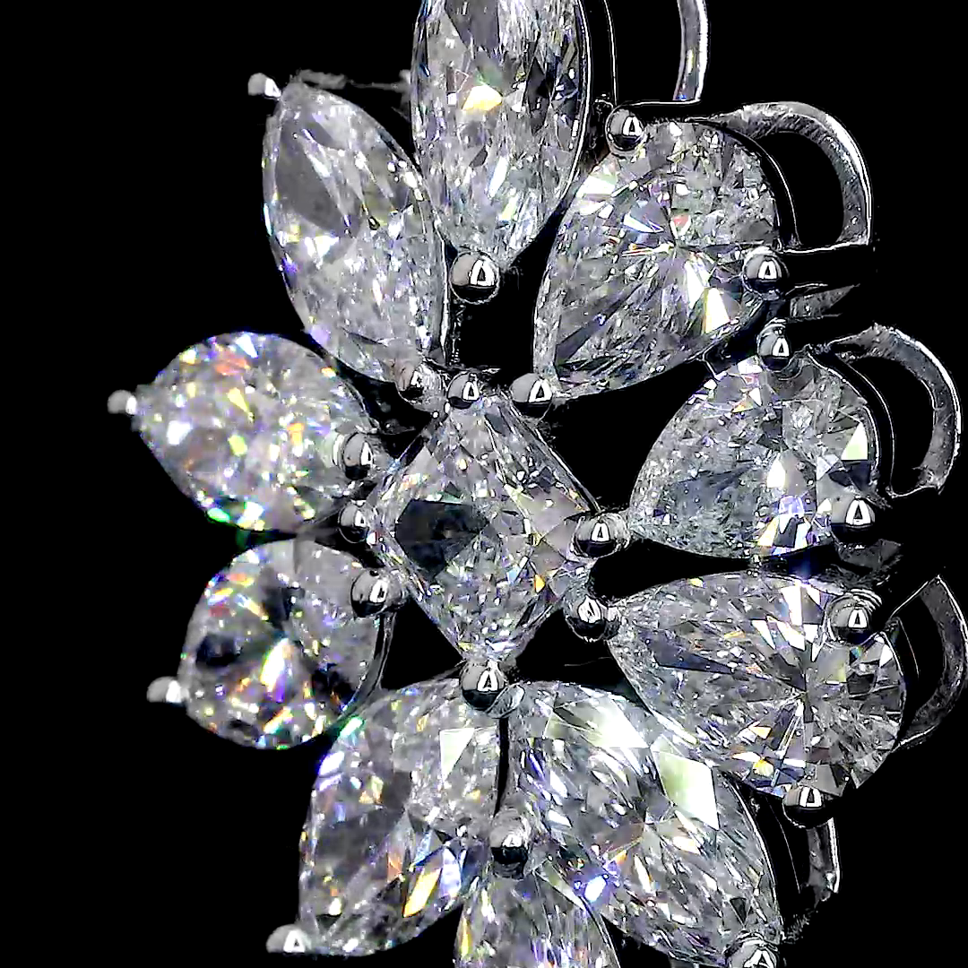 Exquisite Diamond Floral Pendant