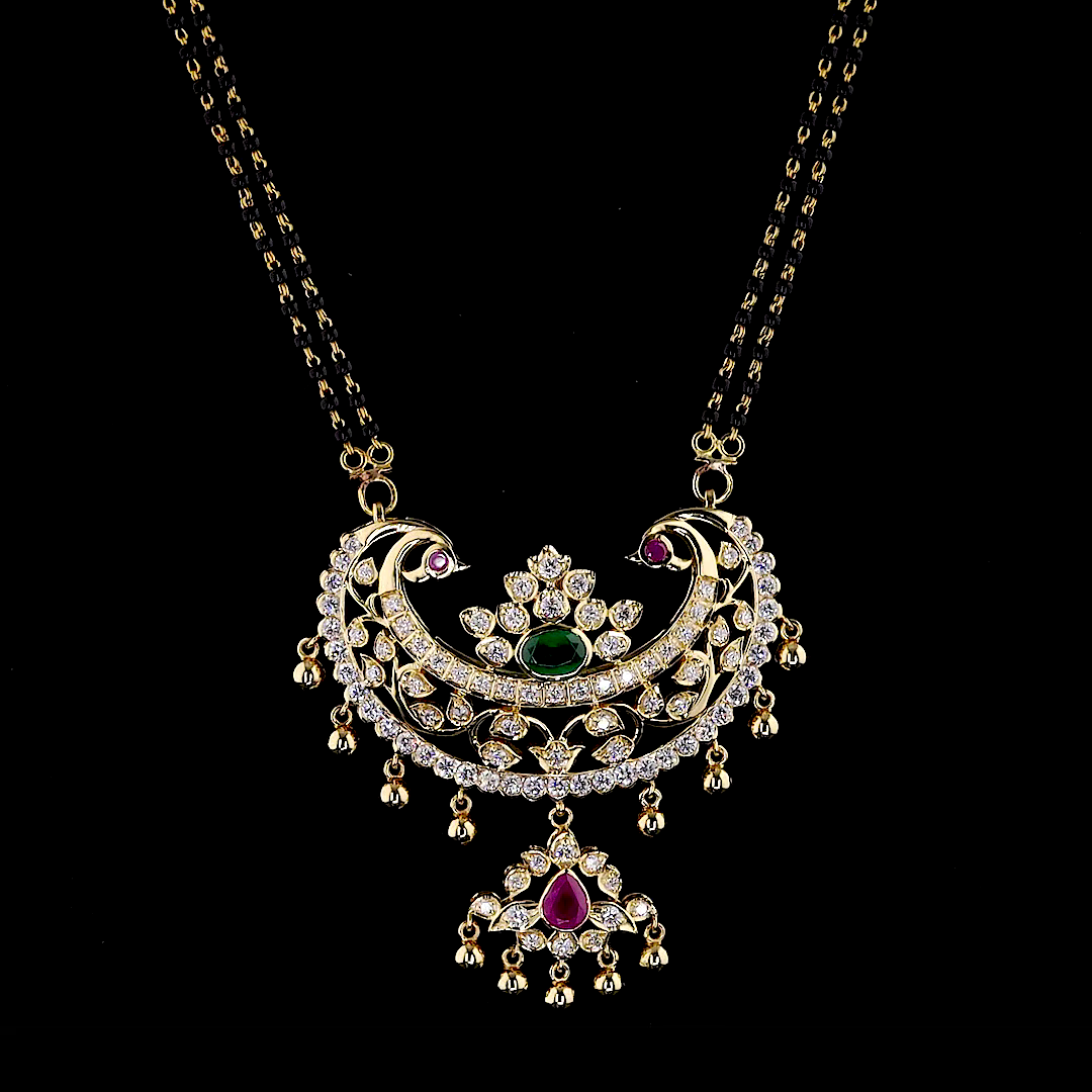 Heritage Peacock Mangalsutra Necklace