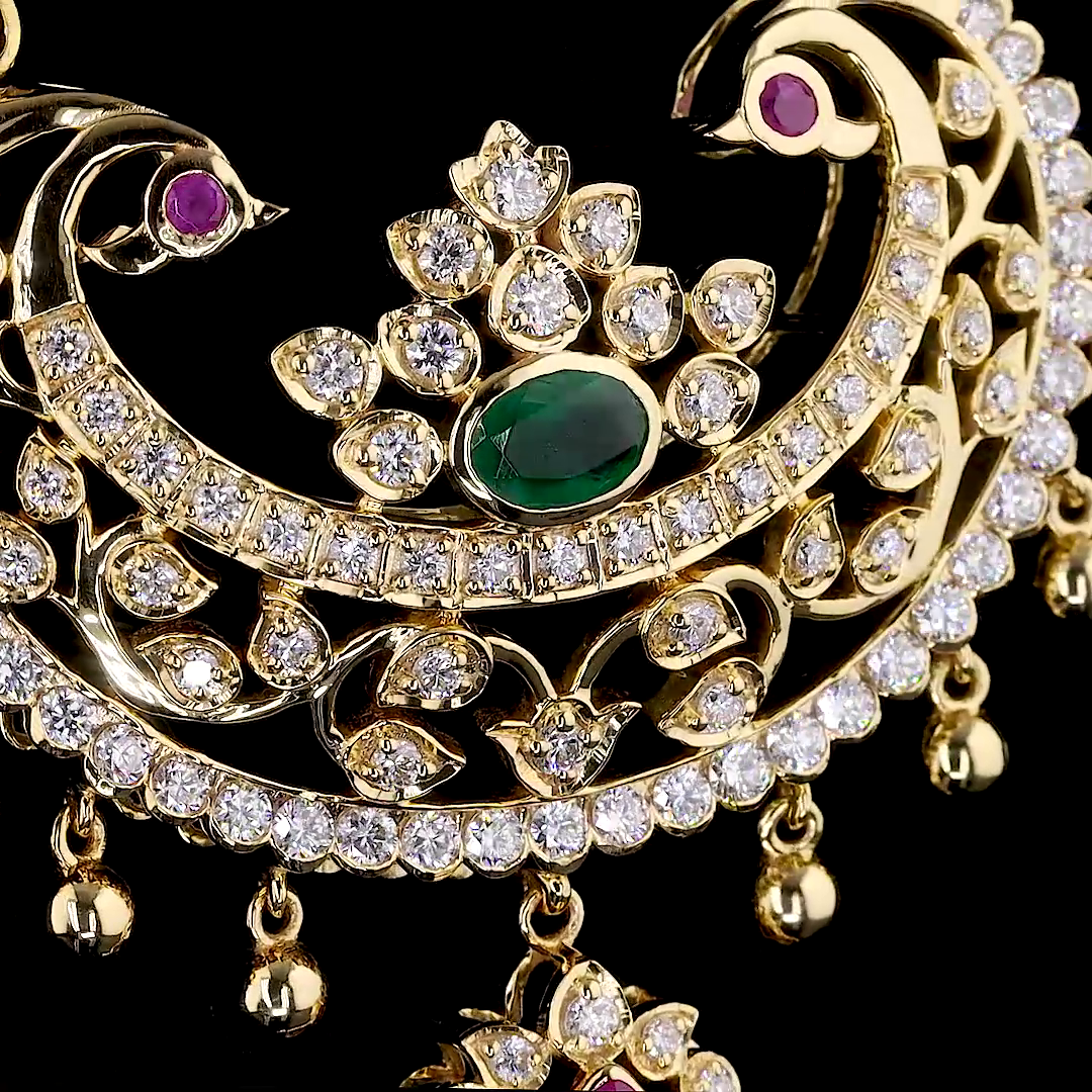 Heritage Peacock Mangalsutra Necklace